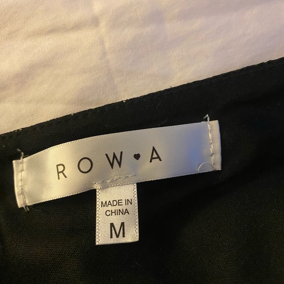 Women’s Row A Black Mini Dress - Picture 7 of 7